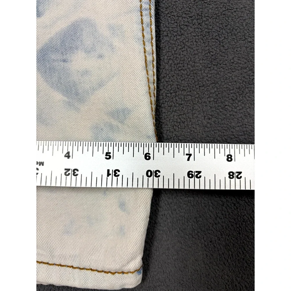 Piper & Blue Jeans Womens 26W Light Blue Tie Dye Denim Skinny Leg Y2k Streetwear